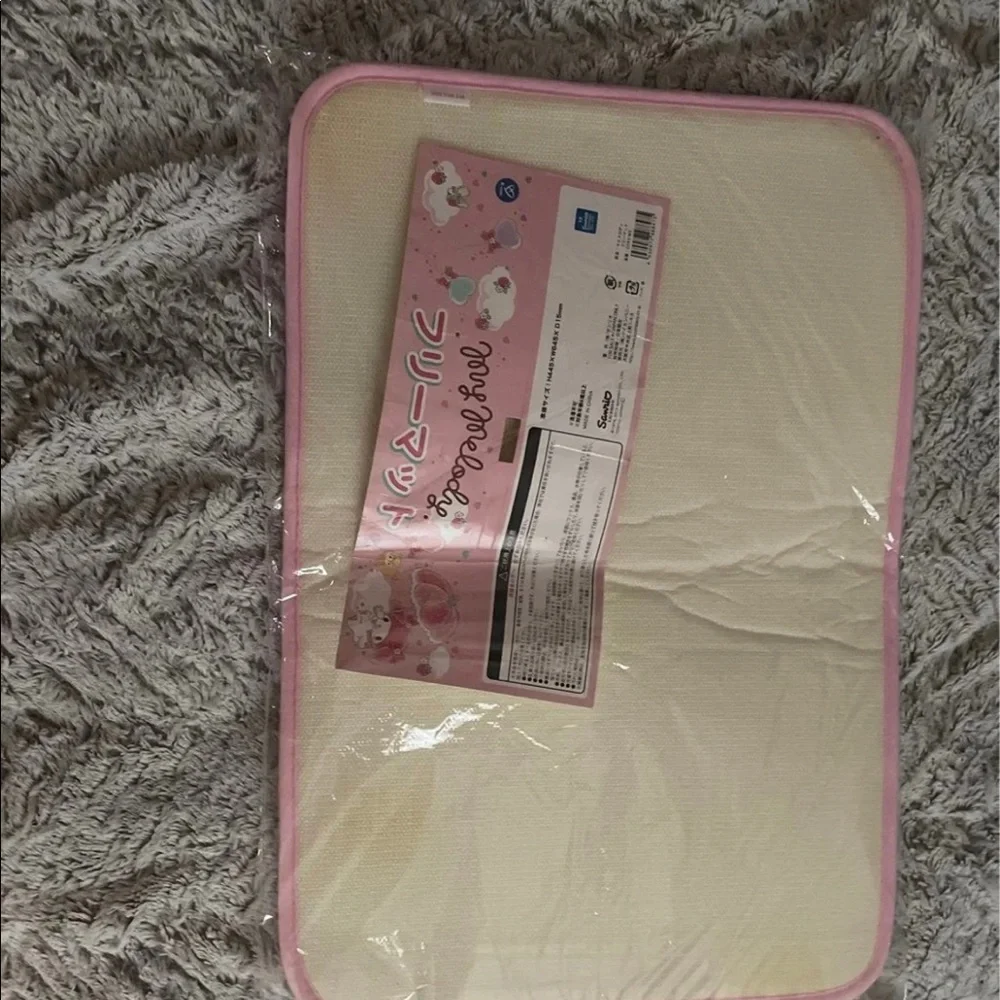 Sanrio My melody soft pink bath/house mat